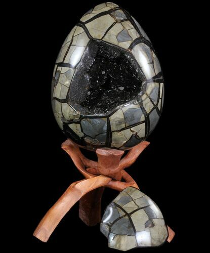 Septarian Dragon Egg Geode - Removable Section #78539